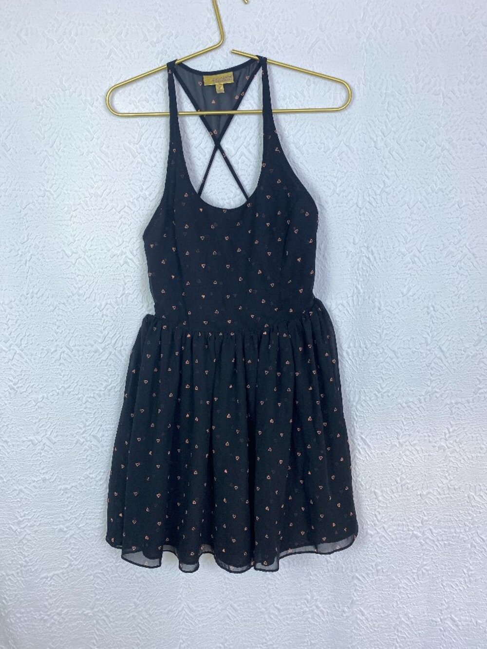 Princess Vera Wang Heart Print Fit & Flare Dress NWT Medium